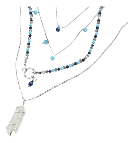 comprar Collar Corto Hip Celeste Humana