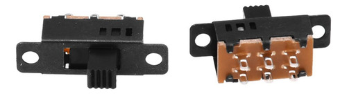 Interruptor Deslizante De Panel Dpdt De 3 Posiciones Con Per