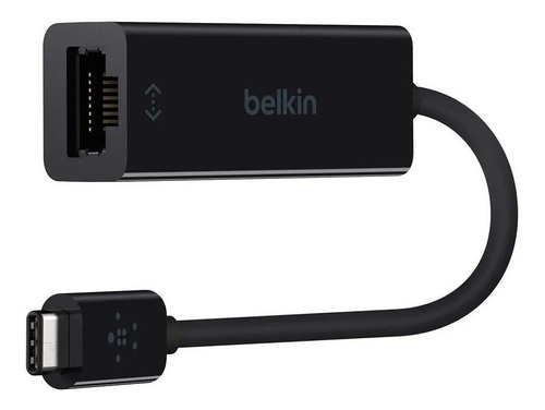 Adaptador Belkin USB Tipo C a Ethernet Negro