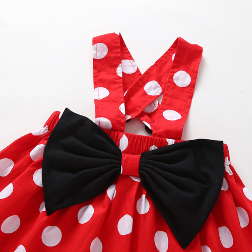 Caricatura Minnie Mouse Casual Vestido Incluye Orejas