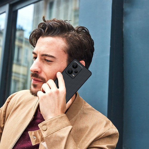 Funda Fibra Carbono Skin Feel Para Redmi Note 12 Pro 5g