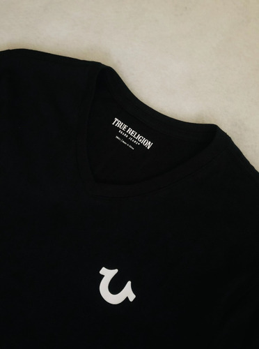 True Religion Playera Negra Con Logo En El Pecho Original (Usado)