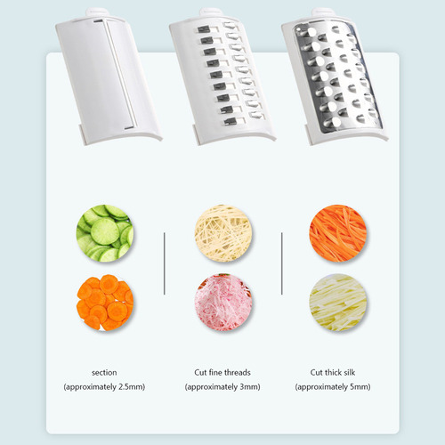 Rallador Eléctrico De Queso For Rebanar Verduras 3 En 1