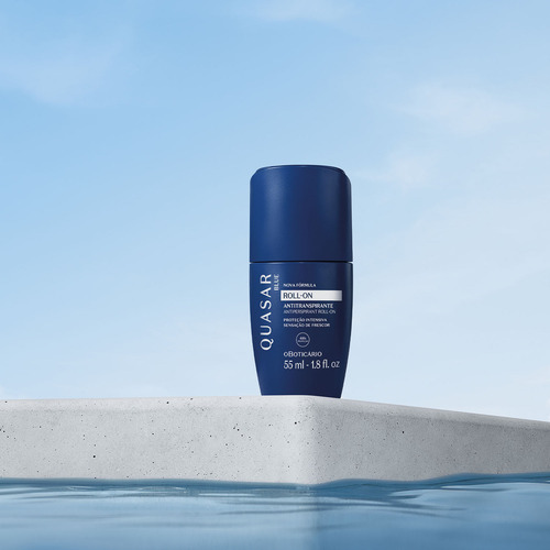 Roll-on Boticário Masculino Feminino Fragrância Quasar Blue