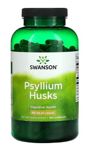 Swanson Psyllium Husk 610mg 300 Capsulas