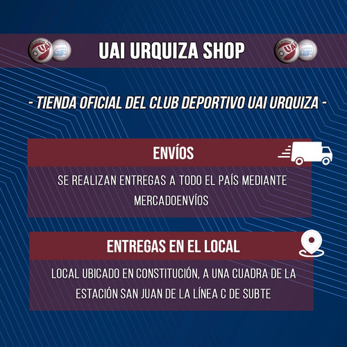 Imagen 4 de 5 de Short De Entrenamiento Negro Infantil Uai Urquiza Oficial