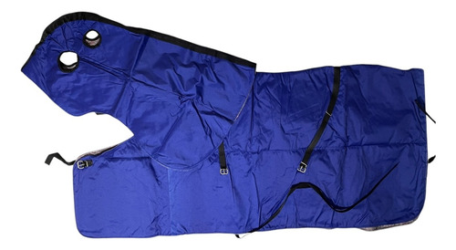 Manta P/caballos Cordura Imperm Y Frazada 1,30 C/pescuecera Azul Eléctrico