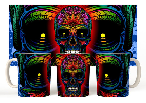 Taza Calavera Dia De Muertos Modelo 15