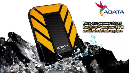 Disco duro externo Adata HD710 Pro AHD710P-1TU31 1TB amarillo