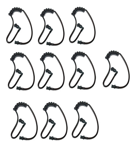 10 Tubos De Audio En Espiral Con Auriculares Para Auriculare