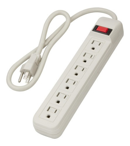 Estevez Barra Multicontacto Abs 15a 6 Tomas Aterrizadas /il