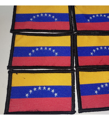 Docena Parches  Bordados Bandera De Venezuela 8 Estrellas