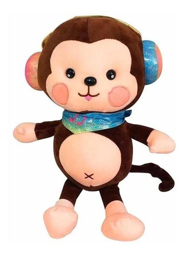 Pelúcia Grande Toyng Squish Palz 46683 Cor Macaco