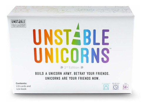 Unstable Unicorns Card Game Juego De Cartas Estratégico