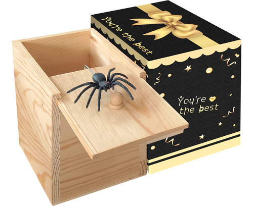 Na Spider Broma Big Box, Caja Sorpresa De Madera, Divertidas