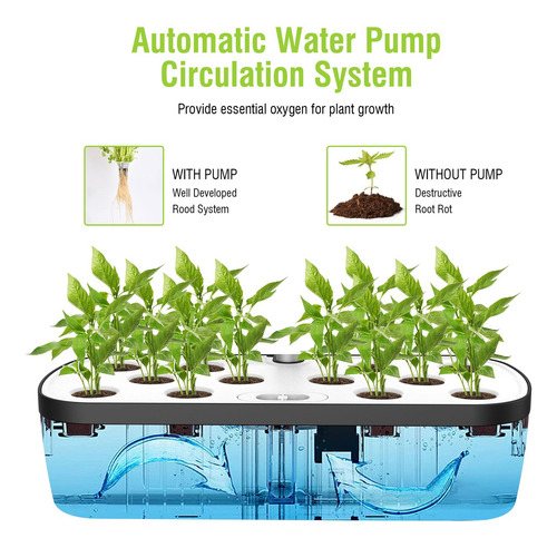 Hydroponics Growing Machine With Growth Lamp High