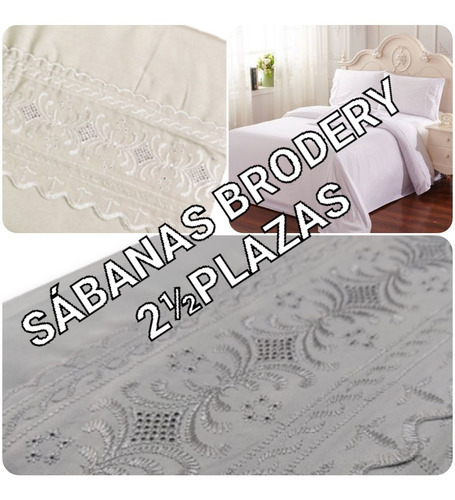 Sabanas Al Costo! Lisas/ Brodery, 2 Plazas Y Media,  Nuevas!