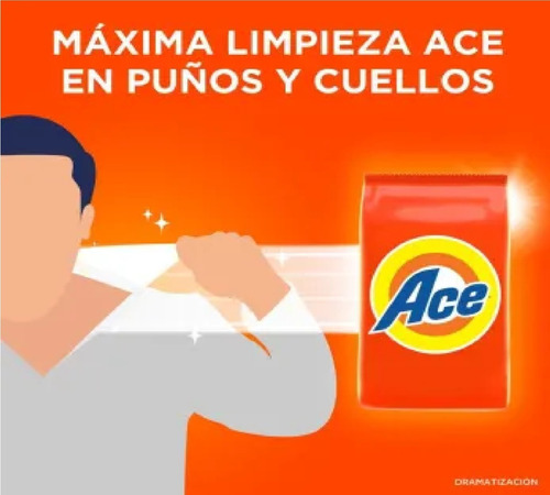Detergente En Polvo Ace 18 Pzas 500 G