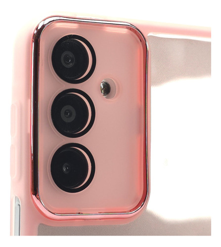 Funda + Mica Para Samsung A16 Case Protector Carcasa Rudo Balloon Cromo - Rosa Samsung A16