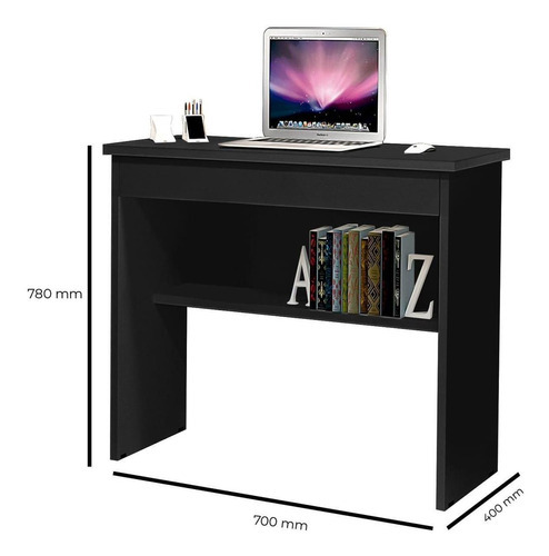 Mesa de escritorio Vitória Branca compacta para oficina