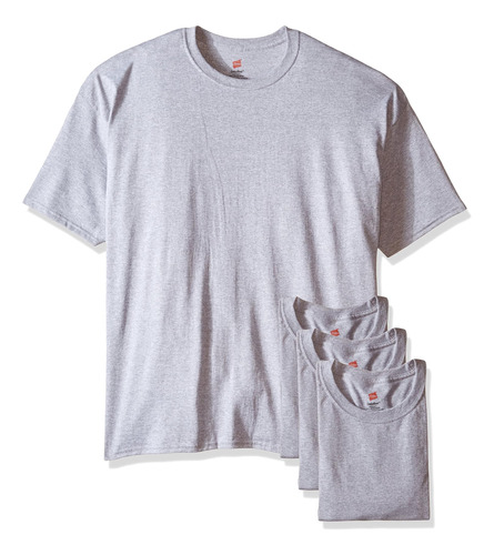 Hanes Camiseta Ecosmart Para Hombre (paquete De 4), Acero, M