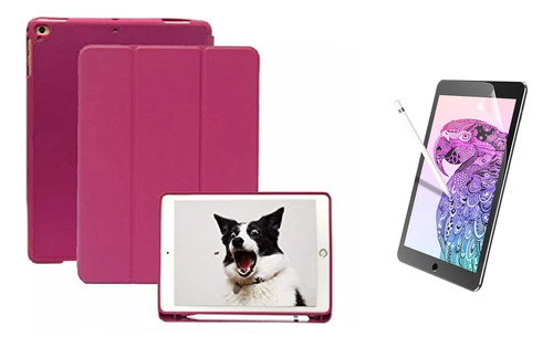 Forro Estuche Smart Case+ Paperlike Para iPad 7/8/9 Gen 10.2