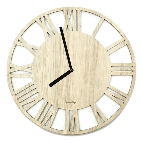 Reloj Madera De Pared - George - 28,5cm X 28,5cm