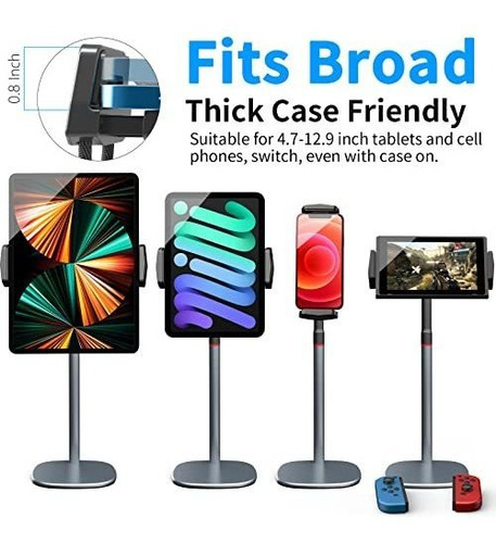 Soporte Para Tablet Ajustable Solido Cuello Cisne iPad 6