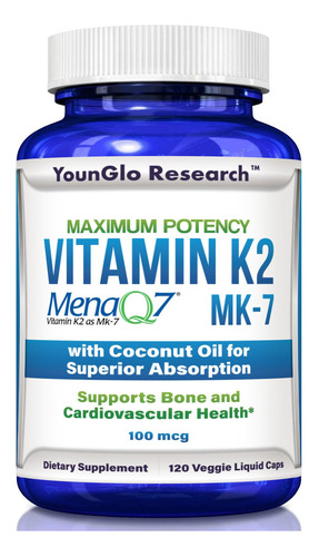 Younglo Research Vitamina K2 Mk7 (menaq7) 100 Mcg Con Aceite