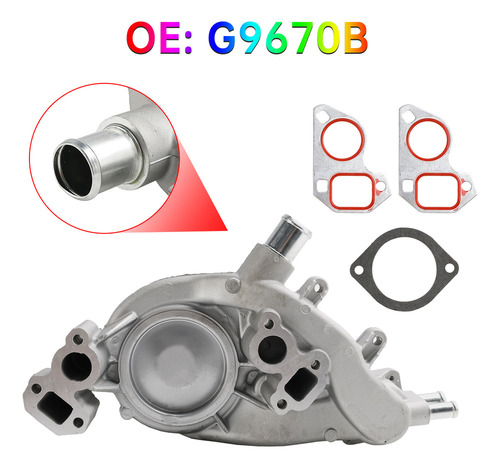 Water Pump For Chevrolet Vortec 4.8l 5.3l 6.0l 07-19.