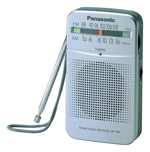 Radio Panasonic Rf-p50d. Am-fm A Pila. Gran Canal 