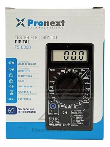 Tester Multimetro Digital Con Buzzer Escuela Electronica