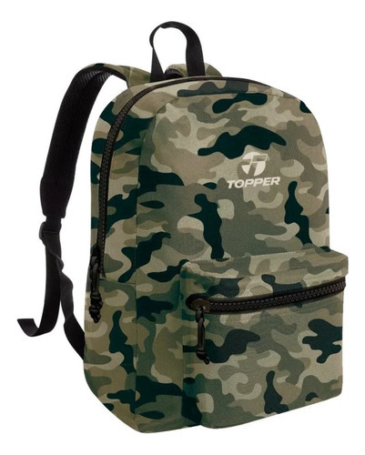 Mochila Topper Heritage I I  Militar Camu  17.5 Litos Color Verde Camu