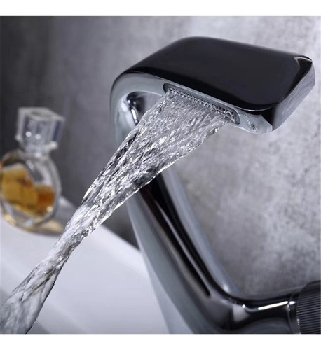 (a) Grifo De Lavabo Mezclador Frío/caliente Con Perilla, Gri