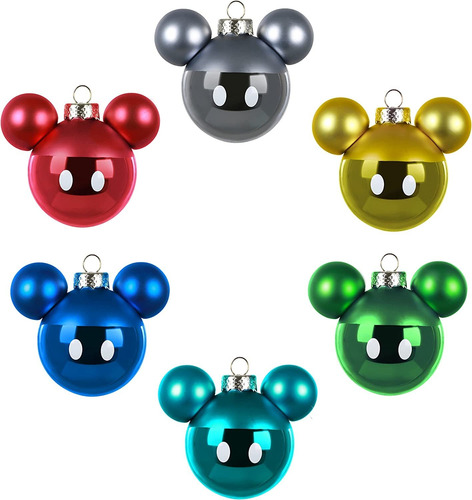 Adornos Navideños De Cristal, Disney Mickey Mouse, Jue...