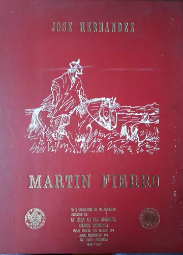 Martín Fierro: El Gaucho Martín Fierro - Tapa De Cuerina