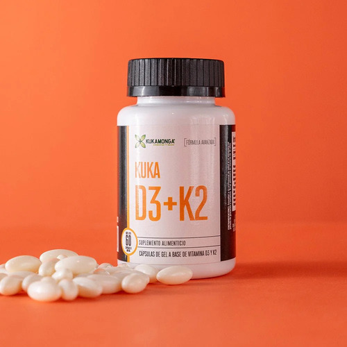 Vitamina D3 + Vitamina K2 - 60 Cápsulas | Kukamonga Sin Sabor