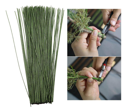 S Paquete De 100 Tallos De Alambre Floral De Calibre 22 Para