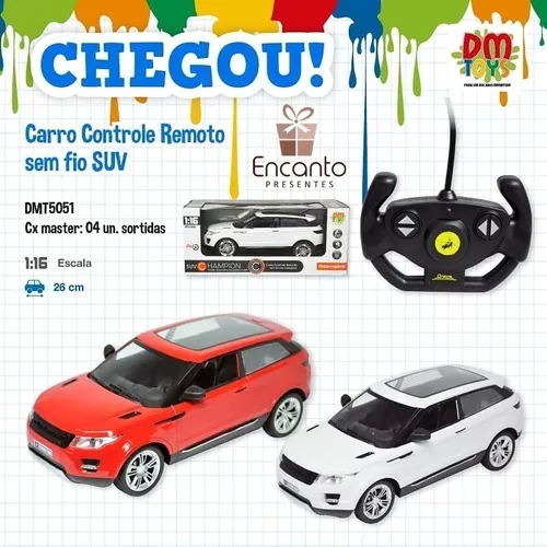 Brinquedo Infantil Carro Controle Remoto Sem Fio Land Rover 26 cm