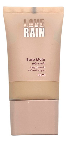Base de maquiagem líquida Love Rain Cobre Tudo Base Líquida Base Líquida Mate Cobre Tudo tom 03 - 30mL 30g