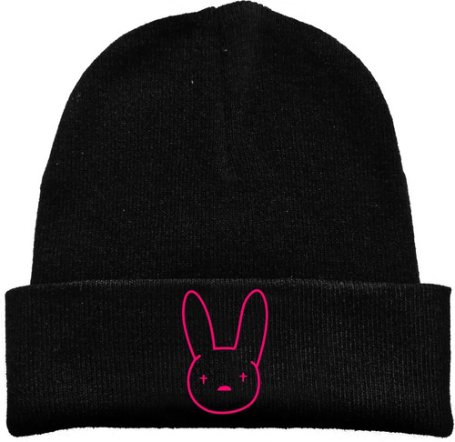 Gorro Lana Bad Bunny Reguetón Trap Pop Tv Estampado Urbanoz 