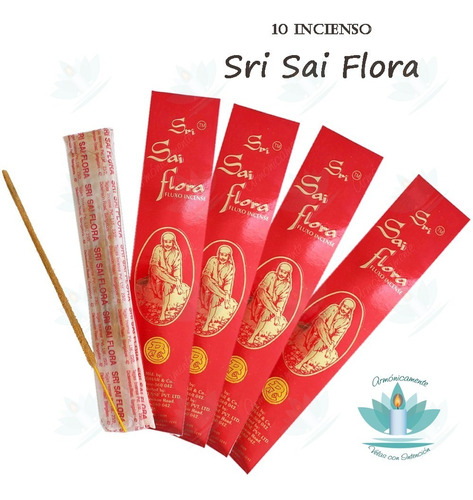 10 Inciensos Sri Sai Flora Original Masala 
