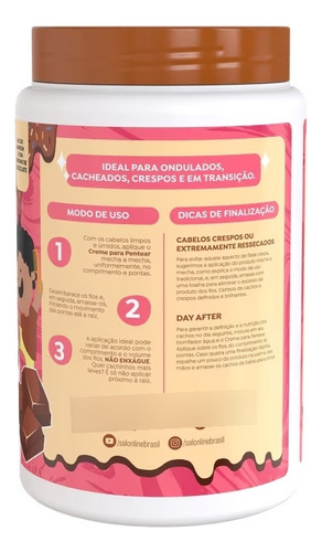 Creme Para Pentear Salon Line Kids Cachinhos Nutridos 1kg