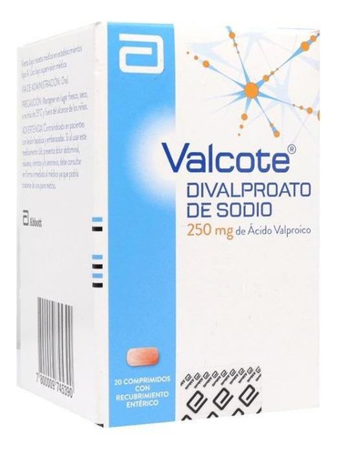 Valcote 250 Mg  20 Comprimidos