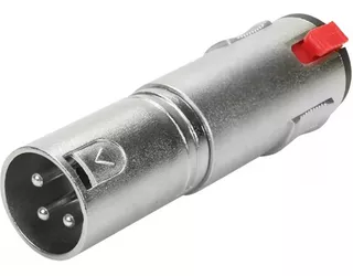 Adaptador Emenda Canon Xlr Macho X Jack P10 Fêmea Com Trava