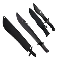 Comprar Facão + Faca Rambo Militar Tático Trilha Caça Pesca Camping 