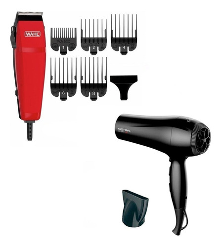 Combo Secador De Pelo 2200w Profes + Cortadora Wahl 10 Acces