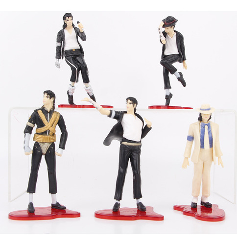 Juego De 5 Figuras De Acción De Pvc De Michael Jackson, Mode
