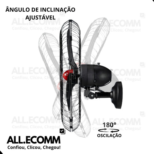 Kit 2 Ventilador Parede Osc Goar 70cm Bivolt 270w Industrial