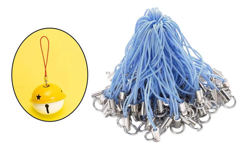 100 Correas Colgantes Para Teléfono, Cordones Azul Claro